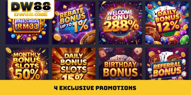 4 exclusive Promotions
